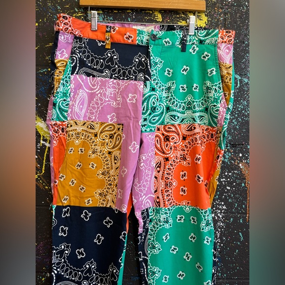 SUN & STONE BANDANA PATCHWORK PANTS - Picture 8 of 9